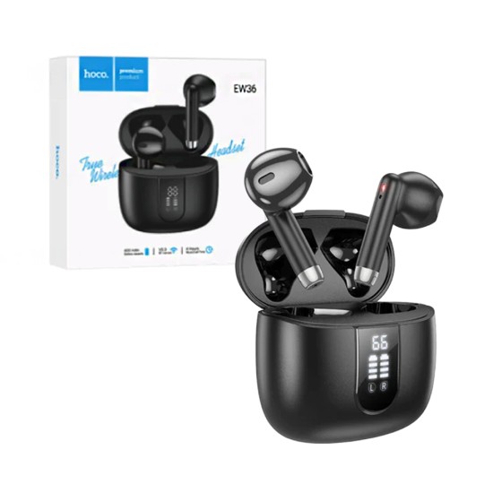 Hoco True Wireless Earbuds EW36 Delicate V5.3 Black Hoco True Wireless Earbuds EW36 Delicate V5.3 Black